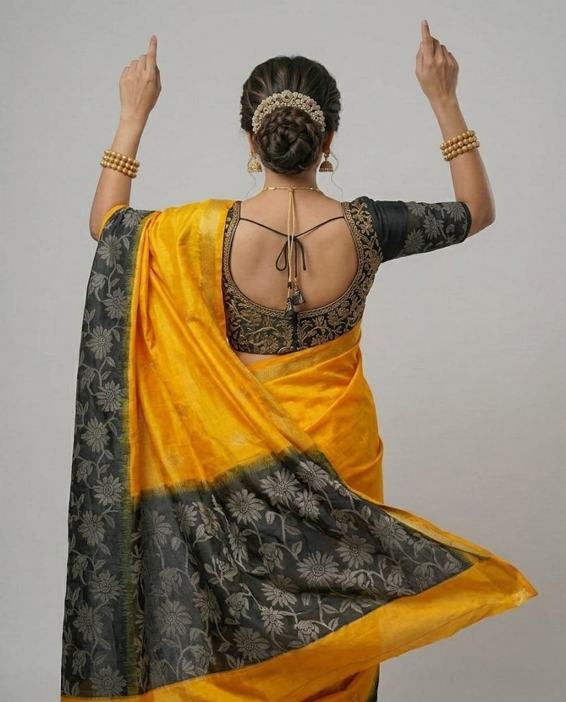 WhatsApp Image 2026-03-26 at 1.20.08 PM Coimbatore Soft Silk Mustard Saree - Image 3